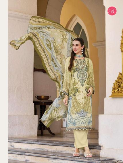 Belliza riwayat vol-18 stone and zari work dress materials at wholesale price